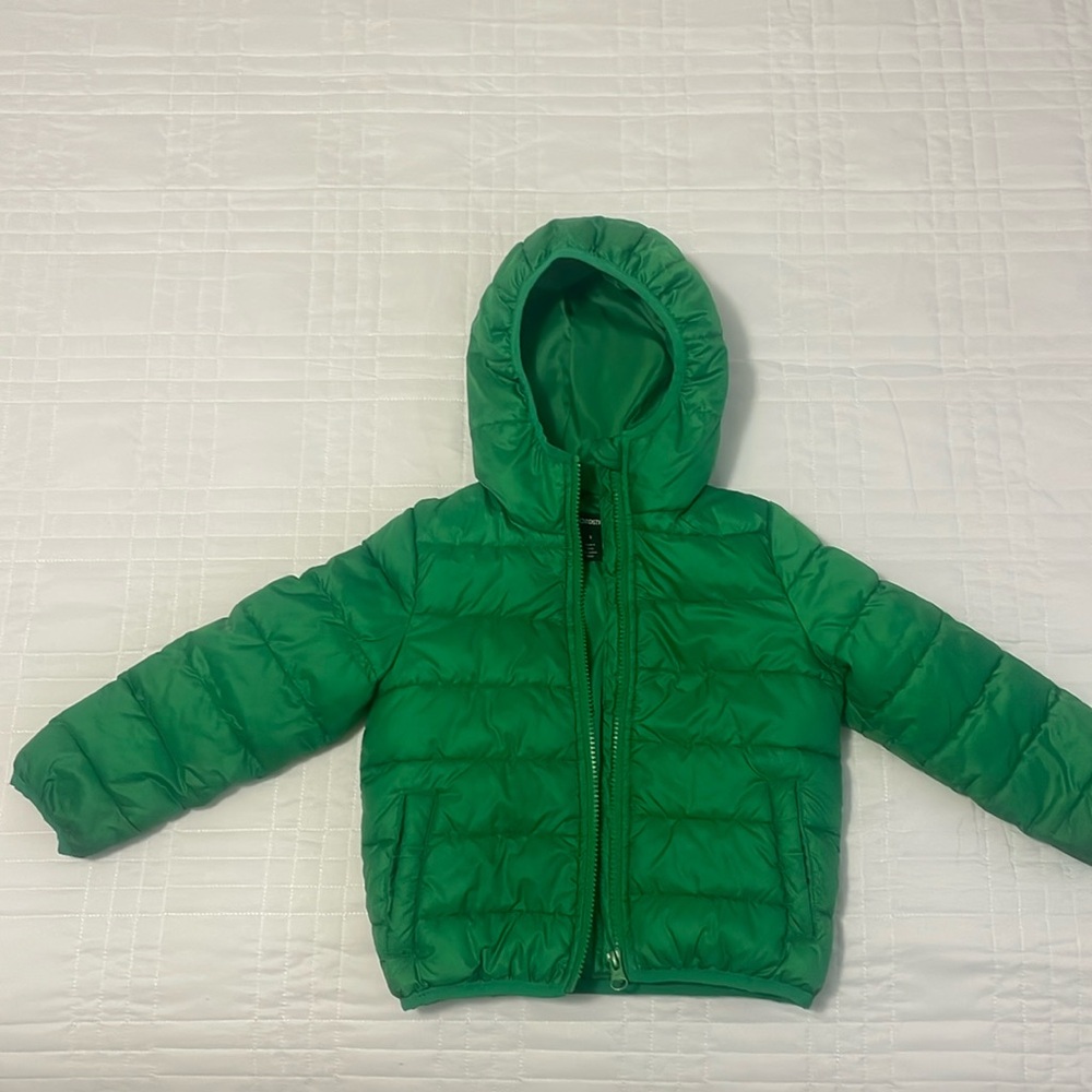 Used size 2 green Nordstrom kids puffer jacket